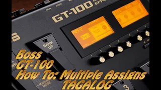 BOSS GT-100 How to Multiple Assigns in ACCEL/CTL