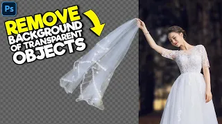 How to Remove the Background Of Transparent Objects in Photoshop | Photoshop Shorts Tutorial