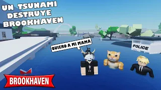 🌊QUE PASARÍA SI UN TSUNAMI DESTRUYE LA CIUDAD DE BROOKHAVEN? ( ROBLOX )