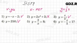 № 579 - Алгебра 7 класс Колягин
