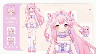 Pajamas Unicorn Live2d Model Showcasse