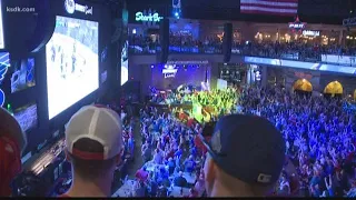 Fans celebrate Game 7 win