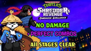 TMNT: Shredder's Revenge - Dimension Shellshock DLC [No Damage] Usagi & Karai All Stages Clear