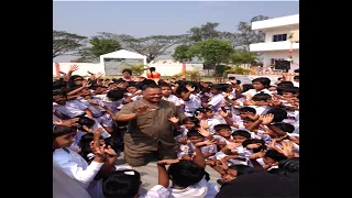 Revd Jesse Jackson celebrating Children Festival at Bhagabatipur Khelaghar School