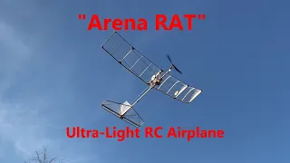 "Arena Rat" Ultra Light Indoor RC Airplane Build & Flight