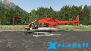 Bell 407 virtual flight in Canada (X-Plane 11)