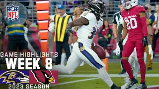 Baltimore Ravens vs. Arizona Cardinals Full Game Highlights | NFL Week 8, 2023