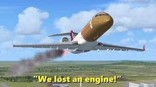 ENGINE FAILURE after TAKEOFF! Trolling in Flight Simulator X (Multiplayer)