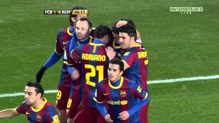 barcelona vs almeria  Copa del Rey 26-01-2011