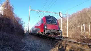 Vlaky Praha - Vršovice - DEPO, 6.1.2022 / trainspotting