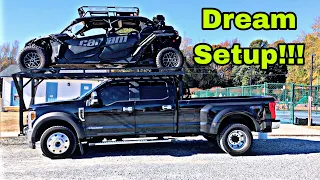 Ford F450 Flexing With A Huge CAN-AM Maverick X3 On A Ramptek || You Won't Believe How Much It Cost!