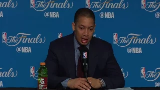 Tyronn Lue following Finals on loss to the Warriors | June 12, 2017