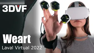 Weart TouchDIVER: hot, cold, forces & vibrations at your fingertips in VR!