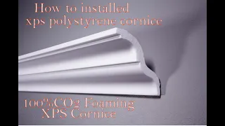 polystyrene cornice- How to installed xps polystyrene cornice