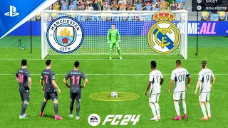 FC 24 | Ronaldo Messi Neymar vs Mbappe Haaland Vinicius | UCL FINAL | Penalty Shootout - PS5