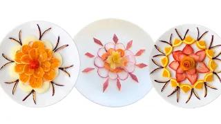 Learn the beautiful and simple arrangement of the plate#fruitarrangement#foodart