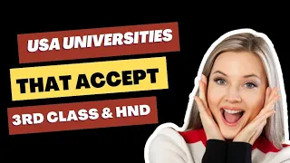 USA Universities that accept 3rd Class & HND for Masters🔥😱🔥 #studyabroad