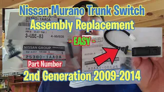 2009-2014 Nissan Murano Trunk Switch Assembly Replacement 25380-1AA0A Part Number