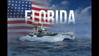 USS Florida Battleship Review || Tier 6 Premium Battleship || World of Warships: Legends