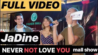 [FULL] JADINE at the NEVER NOT LOVE YOU mall show at Fishermall