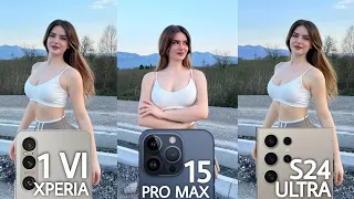 Sony Xperia 1 VI VS iPhone 15 Pro Max VS Samsung Galaxy S24 Ultra Camera Test