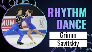GRIMM / SAVITSKIY (GER) | Ice Dance Rhythm Dance | GP Final 2023 | #JGPFigure