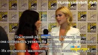 Claire Holt Talks Rebekah & Matt Relationship and The Originals: 2013 Comic-Con [Русские субтитры]