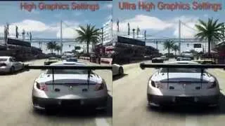 GRID Autosport — Graphic Comparison: High vs. Ultra High