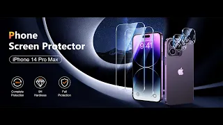 UniqueMe Screen Protector + Camera Lens Protector for iPhone installation video (Without Frame)