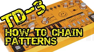 Behringer -TD3   How to use the Track Mode. Combine Patterns