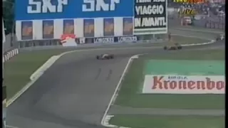 James Hunt calls de Cesaris an Idiot (Imola 1990)