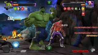 HULK VS HOMBRE ABSORBENTE  INVIERNO DE AFLICCIÓN/MCOC/MARVEL BATALLA DE SÚPER HÉROES