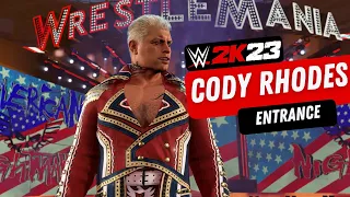 Cody Rhodes: The American Nigthmare Entrance - Wrestlemania 39 | WWE 2K23