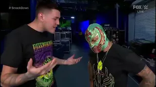 Rey mysterio,dominik mysterio backstage segment sd 8/6/21