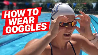 How to Put on Goggles Like a Swimmer!
