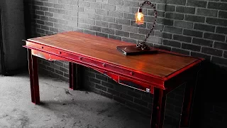 Distressed Industrial Desk | How-to