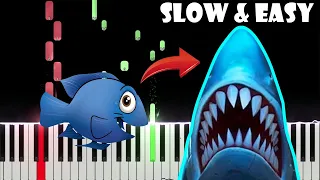 ✅ Jaws Theme  | SLOW EASY PIANO TUTORIAL