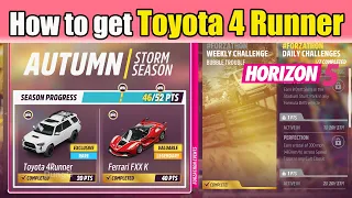 How to get the Toyota 4Runner in Forza Horizon 5 - Festival Playlist Autumn season Series 5