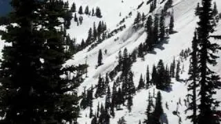 Chinook Pass avalanche control work - May 18, 2009