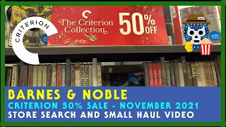 BARNES & NOBLE November 2021 Criterion 50% Off Blu Ray and DVD Movie Search & Haul Video New Titles?