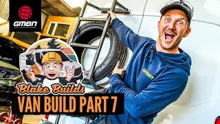 I Fit The New Solar Panels For The Off Grid MTB Van!  | Blake Builds Van Life Ep.7
