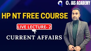 Himachal Naib Tehsildar 2021-22 | NT Current Affairs Lec-2  | Himachal NT  free course| SARATHI