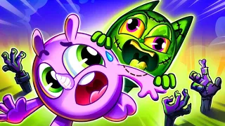 Zombie Is Coming Song 😸 | Funny Kids Songs 😻🐨🐰🦁 And Nursery Rhymes by Baby Zoo