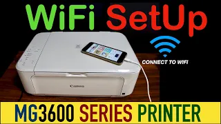 Canon Pixma MG3600 WiFi SetUp, Setup iPhone, Scanning !!