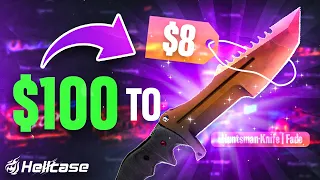 How i made $100 into $1000 on hellcase?!