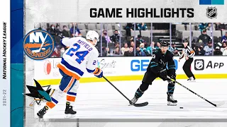 Islanders @ Sharks 2/24 | NHL Highlights 2022