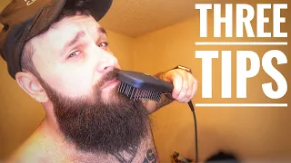 3 BEST Tips for using a Beard Straightener Heat Brush