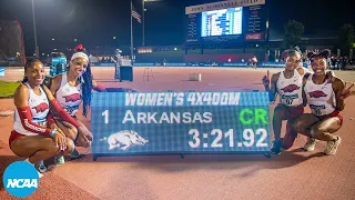 Arkansas's collegiate record 4x400m women's relay | 2024 West quarterfinals