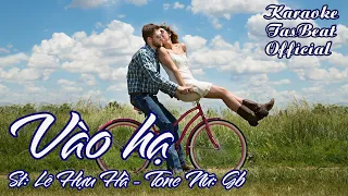 Karaoke Vào Hạ Tone Nữ | TAS BEAT