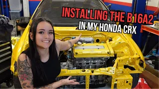 Installing the B16A2 in my Honda CRX